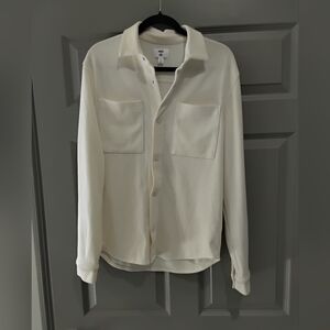 Mode Of One Men's Cream Shirt Jacket